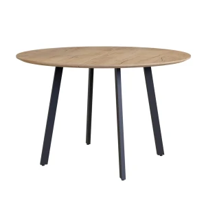 Table à manger Halvar Noir 120x120cm Vicco