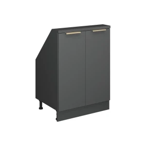 Skab til skrå væg Rion Antracit-guld 60 x 81.6 cm med 2 døre Vicco