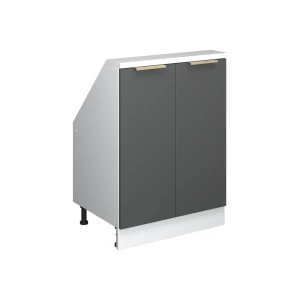 Skab til skrå væg Rion Antracit-guld 60 x 81.6 cm med 2 døre Vicco