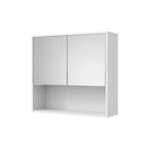 Badspiegelschrank Eliza Weiß Riffel 70 x 65 cm Vicco