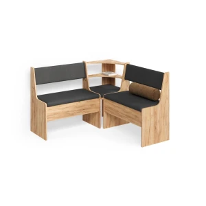 Esszimmer-Eckbank Tiberio Goldkraft Eiche 120 x 120 cm livinity®