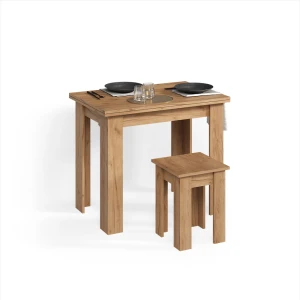 Esstisch mit Stuhl Tiberio Sandeiche 90 x 60 cm livinity®