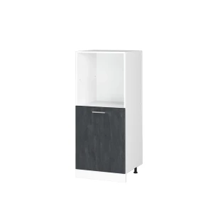 Herdumbauschrank R-Line Schwarz Beton 60 cm Vicco