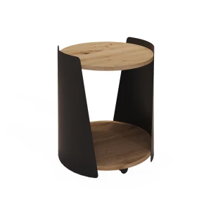 Sofabord Lofta Sort 40 x 40 cm Vicco