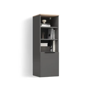 Universalschrank Piave Anthrazit/Sonoma mit einer Tür livinity®