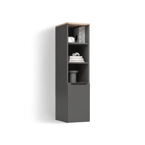Universalschrank Piave Anthrazit/Sonoma mit einer Tür livinity®