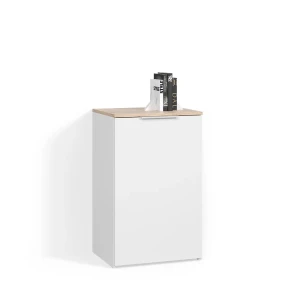 Kommode Piave Weiß mit Regal livinity®