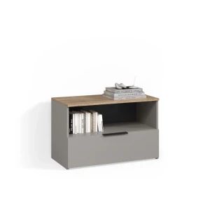 Kommode Piave Greige mit 1 geschlossenem Fach livinity®