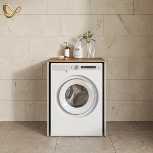 Waschmaschinenschrank Paolina Weiß/Artisan 68 x 88.2 cm livinity®
