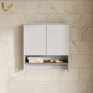 Waschmaschinenschrank Paolina Weiß/Artisan 93.6 x 100.4 cm livinity®