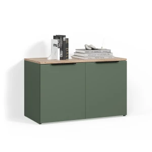 Kommode Piave Grün mit 2 Türen livinity®