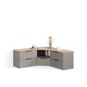 Wohnwand Piave Greige 3 Teile livinity®