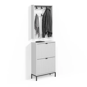 Garderobe Aterno Weiß Set, 2 Teile livinity®