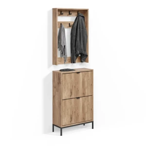 Garderobe Aterno Viking Oak Set, 2 Teile livinity®