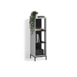 Bücherregal Aterno Grau mit 3 Fächern livinity®