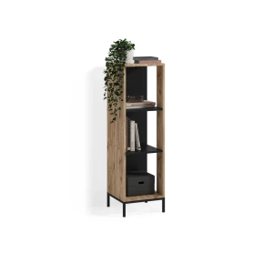 Bücherregal Aterno Viking Oak mit 3 Fächern livinity®