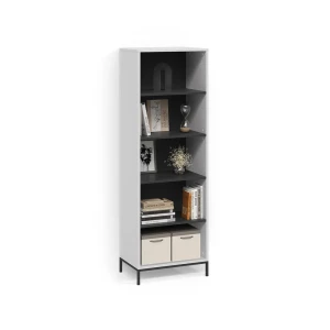 Bücherregal Aterno Weiß mit 5 Fächern livinity®