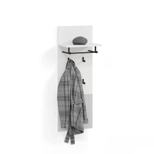 Wandgarderobe Aterno Weiß 43 x 120 cm livinity®