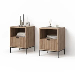 Nachttisch Aterno Viking Oak 2er Set livinity®