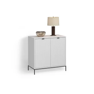 Kommode  Aterno Weiß mit 2 Türen livinity®