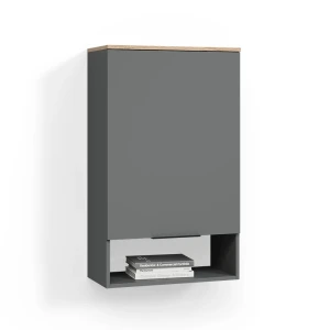 Hängeschrank Piave Anthrazit mit Tür livinity®