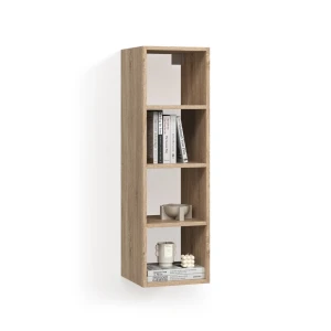 Wandregal Piave Sonoma 30 x 100 cm mit 4 offene Ablagen livinity®