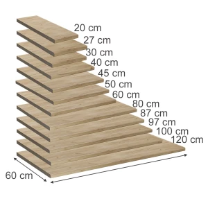 Küchenarbeitsplatte R-Line Goldkraft Eiche 160 cm Vicco