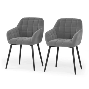 Spisebordsstol Relio Grå 53.5 x 55.5 cm Sæt med 2 stk. Vicco