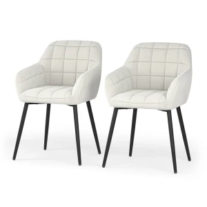 Krzesło do jadalni Relio Beżowy 53.5 x 55.5 cm Zestaw 2 sztuk Vicco