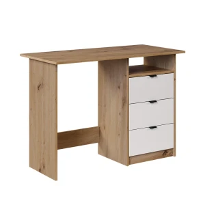 Skrivebord Meiko Hvid/Artisan 105 x 50 cm med skuffer Vicco
