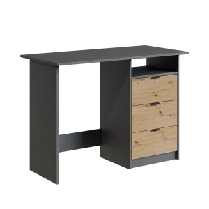Skrivebord Meiko Antracit/Artisan 105 x 50 cm med skuffer Vicco