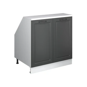 Skab til skrå væg Rion Antracit landhus 80 x 81.6 cm med 2 døre, skabskorpus 60 cm dybde Vicco