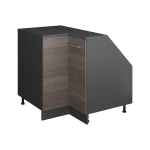 Skab til skrå væg Hjørneskab Rion Ædel grå 75.6 x 81.6 cm med 1 dør, skabskorpus 60 cm dybde Vicco
