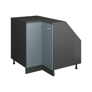 Skab til skrå væg Hjørneskab Rion Blågrå 75.6 x 81.6 cm med 1 dør, skabskorpus 60 cm dybde Vicco