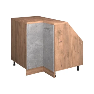 Skab til skrå væg Hjørneskab Rion Beton 75.6 x 81.6 cm med 1 dør, skabskorpus 60 cm dybde Vicco