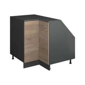 Skab til skrå væg Hjørneskab Rion Sonoma 75.6 x 81.6 cm med 1 dør, skabskorpus 60 cm dybde Vicco