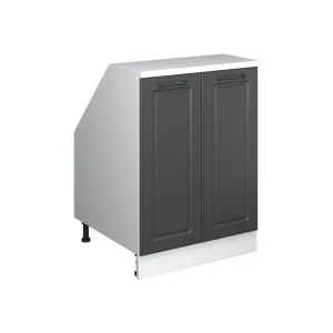 Skab til skrå væg Rion Antracit landhus 60 x 81.6 cm med 2 døre, skabskorpus 60 cm dybde Vicco