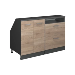 Zestaw szafek na dach skośny Rion Sonoma 120 cm Zestaw 2 korpusów szafy głębokość 60 cm Vicco