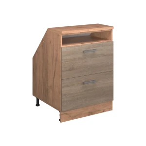 Dachschrägenschrank Rion Sonoma 60 x 81.6 cm mit 2 Schubladen, Schrankkorpus 60 cm Tiefe Vicco