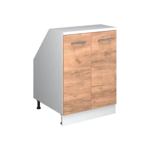Skab til skrå væg Rion Gold power oak 60 x 81.6 cm med 2 døre, skabskorpus 60 cm dybde Vicco