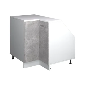 Skab til skrå væg Hjørneskab Rion Beton 75.6 x 81.6 cm med 1 dør, skabskorpus 60 cm dybde Vicco