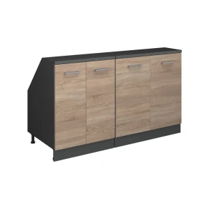 Zestaw szafek na dach skośny Rion Sonoma 140 cm Zestaw 2 korpusów szafy głębokość 60 cm Vicco