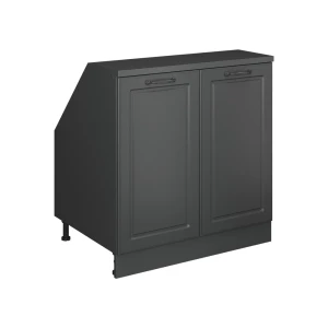 Skab til skrå væg Rion Antracit landhus 80 x 81.6 cm med 2 døre, skabskorpus 60 cm dybde Vicco
