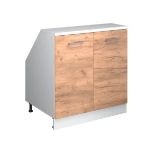Skab til skrå væg Rion Gold power oak 80 x 81.6 cm med 2 døre, skabskorpus 60 cm dybde Vicco