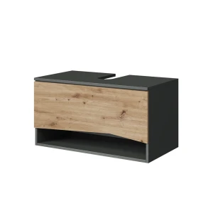 Waschbeckenunterschrank Willow Artisan 80 x 42.8 cm mit Schublade Vicco