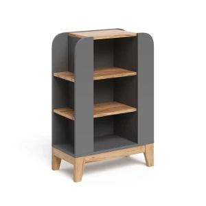 Kinderregal Malia Grau 60 x 88 cm mit 9 fächern Vitalispa