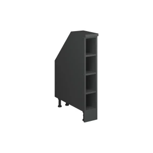 Skråt tagskab Rion Antracit 15 x 81.8 cm med 4 rum, skabskorpus 60 cm dybde Vicco