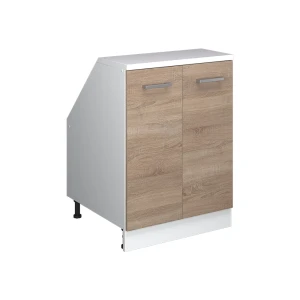 Skab til skrå væg Rion Sonoma 60 x 81.6 cm med 2 døre, skabskorpus 60 cm dybde Vicco