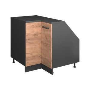 Skab til skrå væg Hjørneskab Rion Gold power oak 75.6 x 81.6 cm med 1 dør, skabskorpus 60 cm dybde Vicco