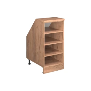 Køkkenskab til skrå væg R-Line Gold power oak 40 cm med 4 rum, skabskorpus 60 cm dybde Vicco